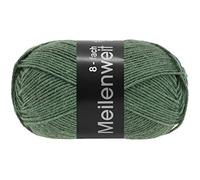 LANA GROSSA »MEILENWEIT 150 g UNI« Häkelwolle, 315 m (8-fach Sockenwolle in kräftigen Uni-Farben), 150 g, 9566 - Grünblau