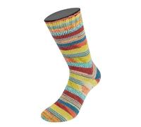 LANA GROSSA Meilenweit Arte | Sockenklassiker, bedruckt und waschmaschinenfest | Handstrickgarn aus 80% Schurwolle & 20% Polyamid | 100g Wolle zum Stricken & Häkeln | 420m Garn FB 6809