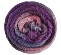 Lana Grossa MEILENWEIT 100 g Color Mix 4-fach Sockenwolle mit leuchtendem Farbverlauf 400 m, Farbe:8067 - Blau-/Dunkelviolett/Altrosa/Flieder-/Veilchenblau