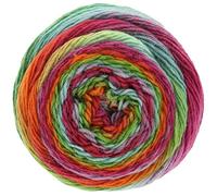 LANA GROSSA Meilenweit Color Mix | Merino-Dochtgarn mit Farbverlauf für Socken, waschmaschinenfest | Handstrickgarn aus 75% Schurwolle & 25% Polyamid | 100g Wolle zum Stricken & Häkeln | 400m Garn