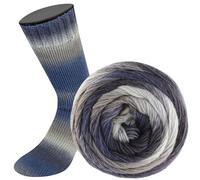 LANA GROSSA Meilenweit Color Mix | Merino-Dochtgarn mit Farbverlauf für Socken, waschfest | Handstrickgarn aus 75% Schurwolle & 25% Polyamid | 100g Wolle zum Stricken & Häkeln | 400m Garn FB8064