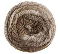 Lana Grossa MEILENWEIT 100 g Color Mix 4-fach Sockenwolle mit leuchtendem Farbverlauf 400 m, Farbe:8066 - Khakibraun/-beige/Taupe/Graubraun