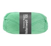 LANA GROSSA Meilenweit Cotone Vegano| Die Alternative ohne tierische Fasern | Handstrickgarn aus 76% Baumwolle, 14% Polyamid & 10% Polyester | 100g Wolle zum Stricken & Häkeln | 420m Garn FB27