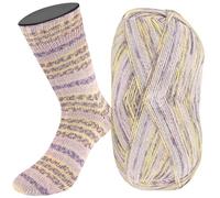 LANA GROSSA Meilenweit Cotone Vegano Isola | 4-fädiger Baumwoll-Sockenklassiker, waschmaschinenfest | Handstrickgarn aus 76% Baumwolle, 14% Polyamid & 10% Polyester | 100g Wolle | 420m Garn FB8214