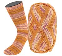 LANA GROSSA Meilenweit Cotone Vegano Isola | 4-fädiger Baumwoll-Sockenklassiker, waschmaschinenfest | Handstrickgarn aus 76% Baumwolle, 14% Polyamid & 10% Polyester | 100g Wolle | 420m Garn FB8216