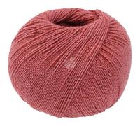 LANA GROSSA Meilenweit Cotton Bamboo | 4-fädiger Bambus Klassiker, waschmaschinenfest | Handstrickgarn aus 40% Baumwolle, 25% Schurwolle, Viskose | 100g Wolle zum Stricken & Häkeln | 420m Garn FB35