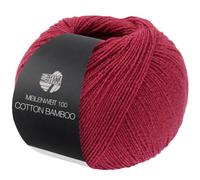 LANA GROSSA Meilenweit Cotton Bamboo | 4-fädiger Bambus Klassiker, waschmaschinenfest | Handstrickgarn aus 40% Baumwolle, 25% Schurwolle, Viskose | 100g Wolle zum Stricken & Häkeln | 420m Garn FB 40