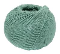 LANA GROSSA Meilenweit Cotton Bamboo | 4-fädiger Bambus Klassiker, waschmaschinenfest | Handstrickgarn aus 40% Baumwolle, 25% Schurwolle, Viskose | 100g Wolle zum Stricken & Häkeln | 420m Garn FB38