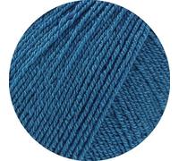 LANA GROSSA Meilenweit Cotton Bamboo | 4-fädiger Bambus Klassiker, waschmaschinenfest | Handstrickgarn aus 40% Baumwolle, 25% Schurwolle, Viskose | 100g Wolle zum Stricken & Häkeln | 420m Garn FB 42