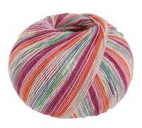 LANA GROSSA Meilenweit Cotton Bamboo | 4-fädiger Bambus Klassiker, waschmaschinenfest | Handstrickgarn aus 40% Baumwolle, 25% Schurwolle, Viskose | 100g Wolle zum Stricken & Häkeln | 420m Garn FB2375