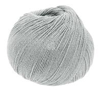 LANA GROSSA Meilenweit Cotton Bamboo | 4-fädiger Bambus Klassiker, waschmaschinenfest | Handstrickgarn aus 40% Baumwolle, 25% Schurwolle, Viskose | 100g Wolle zum Stricken & Häkeln | 420m Garn FB14
