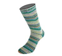 LANA GROSSA Meilenweit Cotton Bamboo Canario | 4-fädiger Bambus-Sockenklassiker | Handstrickgarn aus 40% Baumwolle, 25% Schurwolle, 20% Viskose | 100g Wolle zum Stricken & Häkeln | 420m Garn FB 2528