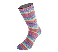 LANA GROSSA Meilenweit Cotton Bamboo Canario | 4-fädiger Bambus-Sockenklassiker | Handstrickgarn aus 40% Baumwolle, 25% Schurwolle, 20% Viskose | 100g Wolle zum Stricken & Häkeln | 420m Garn FB 2521