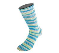 LANA GROSSA Meilenweit Cotton Bamboo Canario | 4-fädiger Bambus-Sockenklassiker | Handstrickgarn aus 40% Baumwolle, 25% Schurwolle, 20% Viskose | 100g Wolle zum Stricken & Häkeln | 420m Garn FB 2523