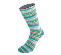 LANA GROSSA Meilenweit Cotton Bamboo Canario | 4-fädiger Bambus-Sockenklassiker | Handstrickgarn aus 40% Baumwolle, 25% Schurwolle, 20% Viskose | 100g Wolle zum Stricken & Häkeln | 420m Garn FB 2522