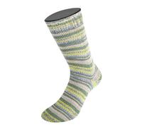 LANA GROSSA Meilenweit Cotton Bamboo Canario | 4-fädiger Bambus-Sockenklassiker | Handstrickgarn aus 40% Baumwolle, 25% Schurwolle, 20% Viskose | 100g Wolle zum Stricken & Häkeln | 420m Garn FB 2524