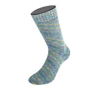 LANA GROSSA Meilenweit Cotton Bamboo Pepita | 4-fädiger Bambus-Sockenklassiker | Handstrickgarn aus 40% Baumwolle, 25% Schurwolle | 100g Wolle zum Stricken & Häkeln | 420m Garn FB 2502