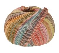 LANA GROSSA Meilenweit Hawaii | Hochwertiges Sockengarn mit Kaschmir-Anteil | Handstrickgarn aus 70% Schurwolle, 25% Polyamid & 5% Kaschmir | 100g Wolle zum Stricken & Häkeln | 420m Garn FB 4016