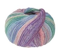 LANA GROSSA Meilenweit Hawaii | Hochwertiges Sockengarn mit Kaschmir-Anteil | Handstrickgarn aus 70% Schurwolle, 25% Polyamid & 5% Kaschmir | 100g Wolle zum Stricken & Häkeln | 420m Garn FB 4013