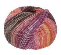 LANA GROSSA Meilenweit Hawaii | Hochwertiges Sockengarn mit Kaschmir-Anteil | Handstrickgarn aus 70% Schurwolle, 25% Polyamid & 5% Kaschmir | 100g Wolle zum Stricken & Häkeln | 420m Garn FB 4014