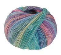 LANA GROSSA Meilenweit Hawaii | Hochwertiges Sockengarn mit Kaschmir-Anteil | Handstrickgarn aus 70% Schurwolle, 25% Polyamid & 5% Kaschmir | 100g Wolle zum Stricken & Häkeln | 420m Garn FB 4015