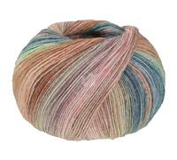 LANA GROSSA Meilenweit Hawaii | Hochwertiges Sockengarn mit Kaschmir-Anteil | Handstrickgarn aus 70% Schurwolle, 25% Polyamid & 5% Kaschmir | 100g Wolle zum Stricken & Häkeln | 420m Garn FB 4018