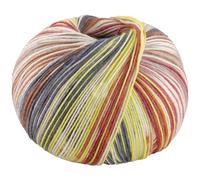 LANA GROSSA Meilenweit Seta Asia | Hochwertiges Sockengarn mit Seide | Handstrickgarn aus 55% Schurwolle (Merino), 25% Polyamid & 20% Seidenanteil | 100g Wolle zum Stricken & Häkeln, 420m Garn FB 3175