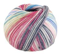 LANA GROSSA Meilenweit Seta Asia | Hochwertiges Sockengarn mit Seide | Handstrickgarn aus 55% Schurwolle (Merino), 25% Polyamid & 20% Seide | 100g Wolle zum Stricken & Häkeln, 420m Garn FB 3171