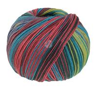 LANA GROSSA Meilenweit Seta Asia | Hochwertiges Sockengarn mit Seide | Handstrickgarn aus 55% Schurwolle (Merino), 25% Polyamid & 20% Seidenanteil | 100g Wolle zum Stricken & Häkeln, 420m Garn FB 3180