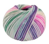 LANA GROSSA Meilenweit Seta Asia | Hochwertiges Sockengarn mit Seide | Handstrickgarn aus 55% Schurwolle (Merino), 25% Polyamid & 20% Seidenanteil | 100g Wolle zum Stricken & Häkeln, 420m Garn FB 3176