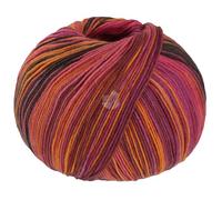 LANA GROSSA Meilenweit Seta Asia | Hochwertiges Sockengarn mit Seide | Handstrickgarn aus 55% Schurwolle (Merino), 25% Polyamid & 20% Seidenanteil | 100g Wolle zum Stricken & Häkeln, 420m Garn FB 3181