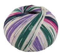 LANA GROSSA Meilenweit Seta Lampone | Sockengarn mit Seidenanteil, waschmaschinenfest | Handstrickgarn 55% Schurwolle (Merino), Polyamid, & Seide | 100g 400m Wolle zum Stricken & Häkeln FB3448