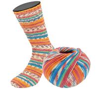 LANA GROSSA Meilenweit Seta | Sockengarn mit Seidenanteil, waschmaschinenfest | Handstrickgarn 55% Schurwolle (Merino), Polyamid, & Seide | 100g Wolle zum Stricken & Häkeln | 400m Garn FB3166