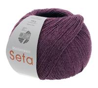 LANA GROSSA Meilenweit Seta | Sockengarn mit Seidenanteil, waschmaschinenfest | Handstrickgarn 55% Schurwolle (Merino), Polyamid, & Seide | 100g Wolle zum Stricken & Häkeln | 400m Garn FB26