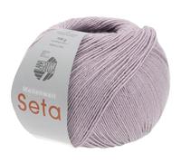 LANA GROSSA Meilenweit Seta | Sockengarn mit Seidenanteil, waschmaschinenfest | Handstrickgarn 55% Schurwolle (Merino), Polyamid, & Seide | 100g Wolle zum Stricken & Häkeln | 400m Garn FB25