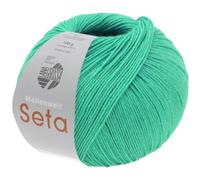 LANA GROSSA Meilenweit Seta | Sockengarn mit Seidenanteil, waschmaschinenfest | Handstrickgarn 55% Schurwolle (Merino), Polyamid, & Seide | 100g Wolle zum Stricken & Häkeln | 400m Garn FB41