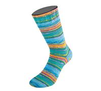 LANA GROSSA Meilenweit Seta Sumatra | Sockengarn mit Seidenanteil | Handstrickgarn aus 55% Schurwolle (Merino), 25% Polyamid, 20% Seide | 100g Wolle, Stricken & Häkeln | 420m FB 3225