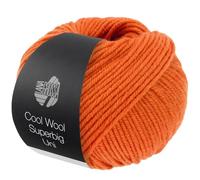 Lana Grossa COOL WOOL SUPERBIG UNI 50 g, Farbe:010 - Orange