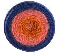 LANA GROSSA Merino Lace Aquarell | Extrafeine Merinowolle in Lace-Garnstärke im Farbverlauf bedruckt | Handstrickgarn aus 100% Schurwolle (Merino) | 100g Wolle zum Stricken & Häkeln | 800m Garn FB7