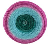 LANA GROSSA Merino Lace Aquarell | Extrafeine Merinowolle in Lace-Garnstärke im Farbverlauf bedruckt | Handstrickgarn aus 100% Schurwolle (Merino) | 100g Wolle zum Stricken & Häkeln | 800m Garn