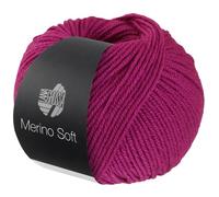 LANA GROSSA Merino Soft | Strapazierfähiges Mischgarn mit Merino-Wolle, waschmaschinenfest | Handstrickgarn aus 50% Schurwolle & 50% Acryl | 50g Wolle zum Stricken & Häkeln | 125m GarnFB 4