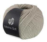 LANA GROSSA Merino Soft | Strapazierfähiges Mischgarn mit Merino-Wolle, waschmaschinenfest | Handstrickgarn aus 50% Schurwolle & 50% Acryl | 50g Wolle zum Stricken & Häkeln | 125m GarnFB 9