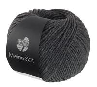 LANA GROSSA Merino Soft | Strapazierfähiges Mischgarn mit Merino-Wolle, waschmaschinenfest | Handstrickgarn aus 50% Schurwolle & 50% Acryl | 50g Wolle zum Stricken & Häkeln | 125m GarnFB 10
