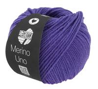 LANA GROSSA Merino Uno | Klassische Merinowolle mit Superwash-Ausrüstung | Handstrickgarn aus 100% Schurwolle (Merino) | 50g Wolle zum Stricken & Häkeln | 125m Garn Violett - 86