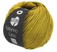 LANA GROSSA Merino Uno | Klassische Merinowolle mit Superwash-Ausrüstung | Handstrickgarn aus 100% Schurwolle (Merino) | 50g Wolle zum Stricken & Häkeln | 125m Garn Senfgelb - 84