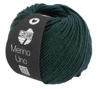 LANA GROSSA Merino Uno | Klassische Merinowolle mit Superwash-Ausrüstung | Handstrickgarn aus 100% Schurwolle (Merino) | 50g Wolle zum Stricken & Häkeln | 125m Garn Tiefseegrün - 85