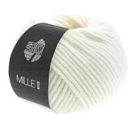 Lana Grossa Mille II 50g - dickes Mischgarn - 75 - Weiß