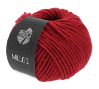 Lana Grossa MILLE II, 0009 rot, 50g, 50% Schurwolle Merino/50% Acryl, Wolle, Merino Wolle
