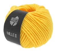 Lana Grossa MILLE II, 0060 gelb, 50g, gelb 0060, 50% Schurwolle Merino/50% Acryl, Wolle, Merino Wolle