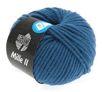 LANA GROSSA Mille II | Strapazierfähiges Mischgarn mit Merinowolle, waschmaschinenfest | Handstrickgarn aus 50% Schurwolle & 50% Acryl | 50g Wolle zum Stricken & Häkeln | 55m Garn FB77